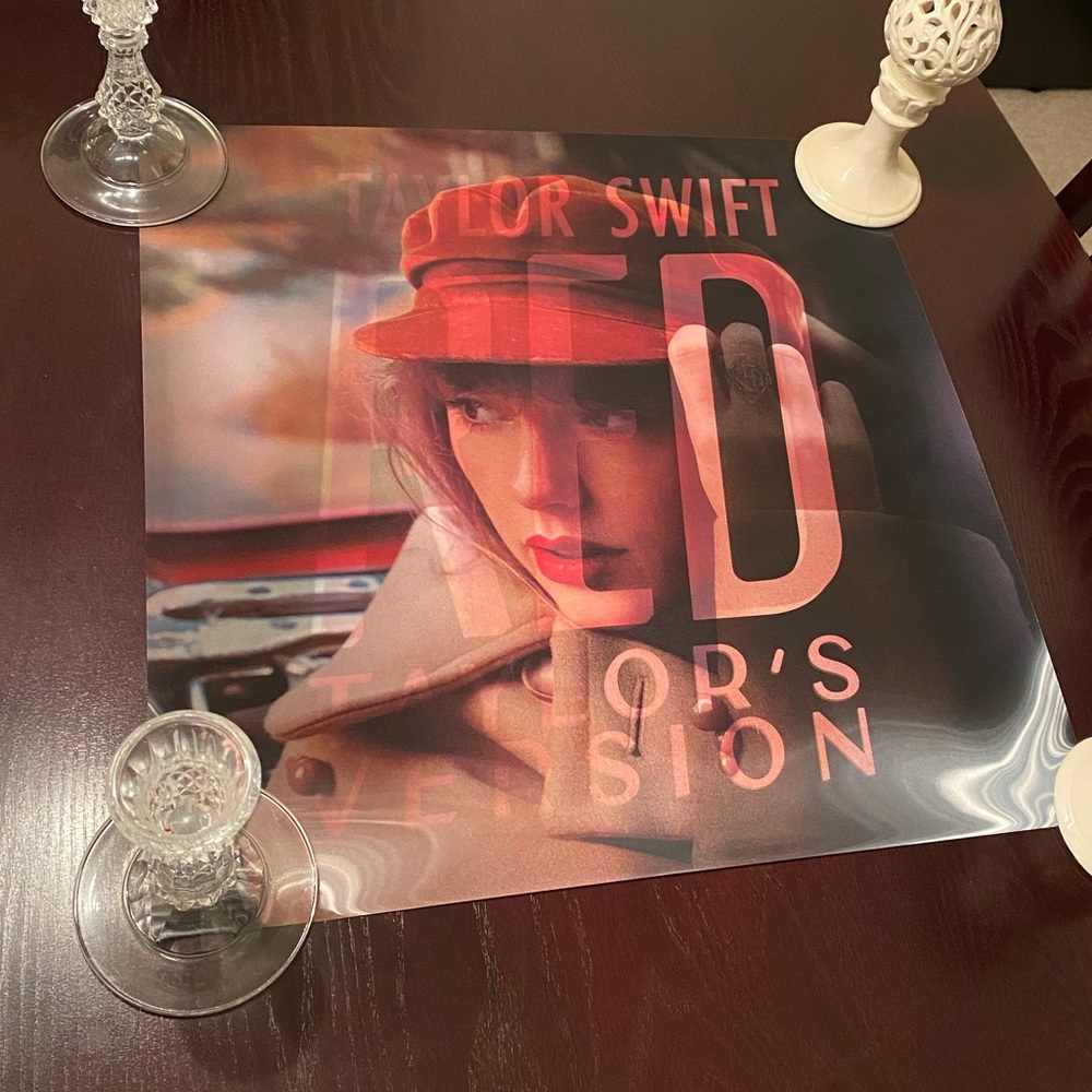 Taylor Swift Red Taylor’s Version Album Cover Lenticular Poster